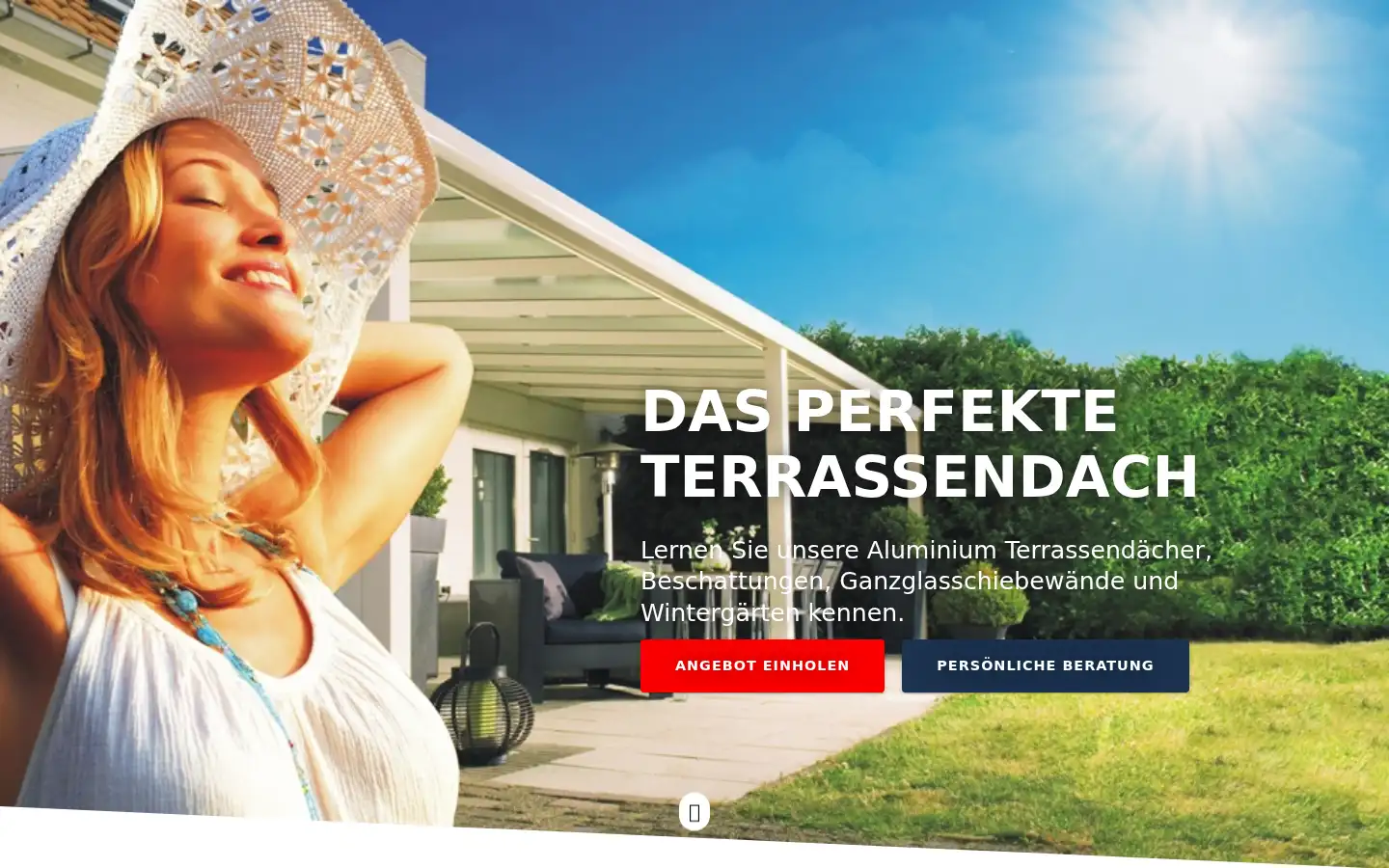 Screenshot of terrassendach-lagerverkauf.de