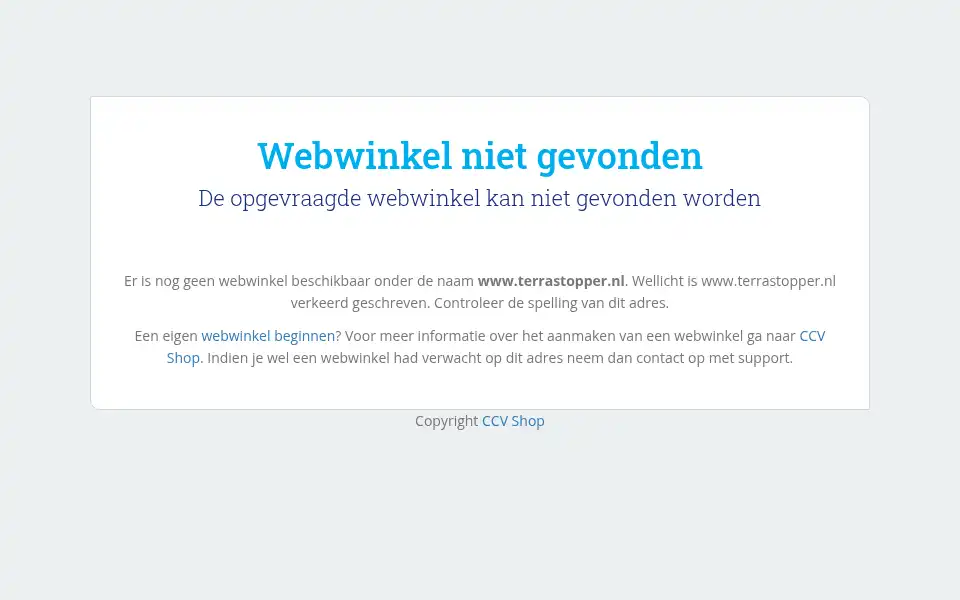 Screenshot of terrastopper.nl