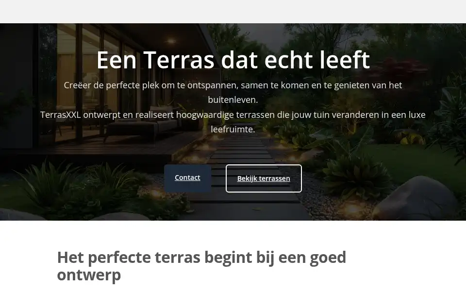 Screenshot of terrasxxl.nl