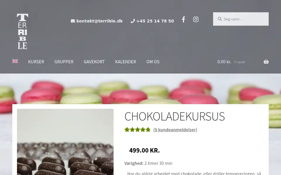 Screenshot of terrible.dk