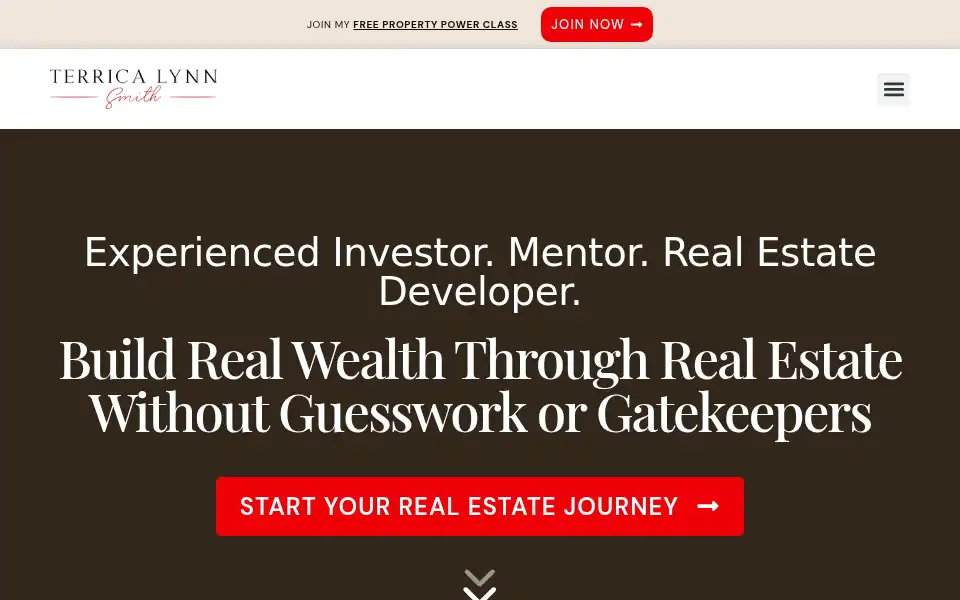 Screenshot of terricalynnsmith.com