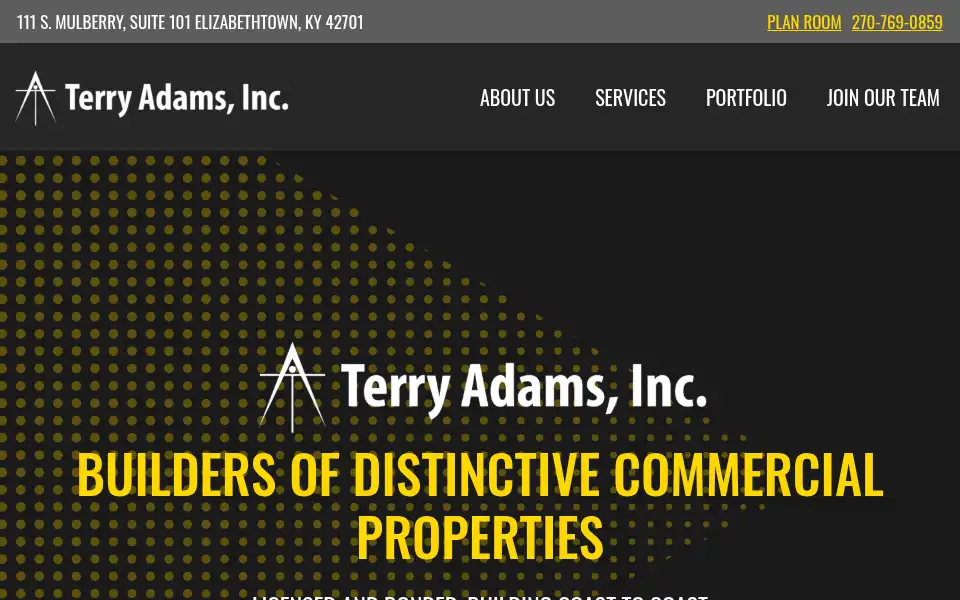 Screenshot of terryadamsinc.com