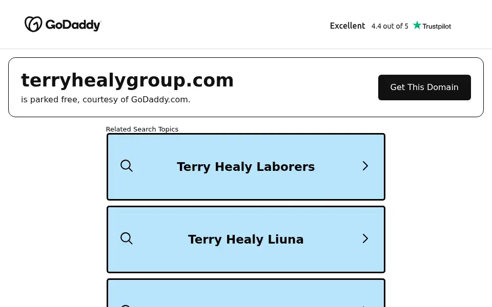 Screenshot of terryhealygroup.com