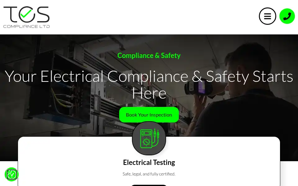 Screenshot of tescompliance.com