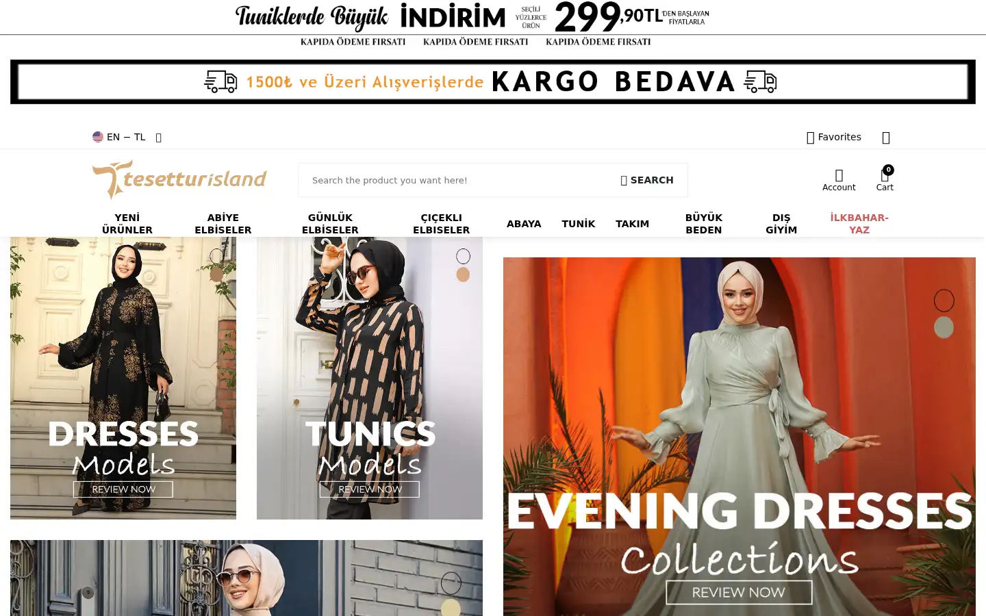 Screenshot of tesetturisland.com