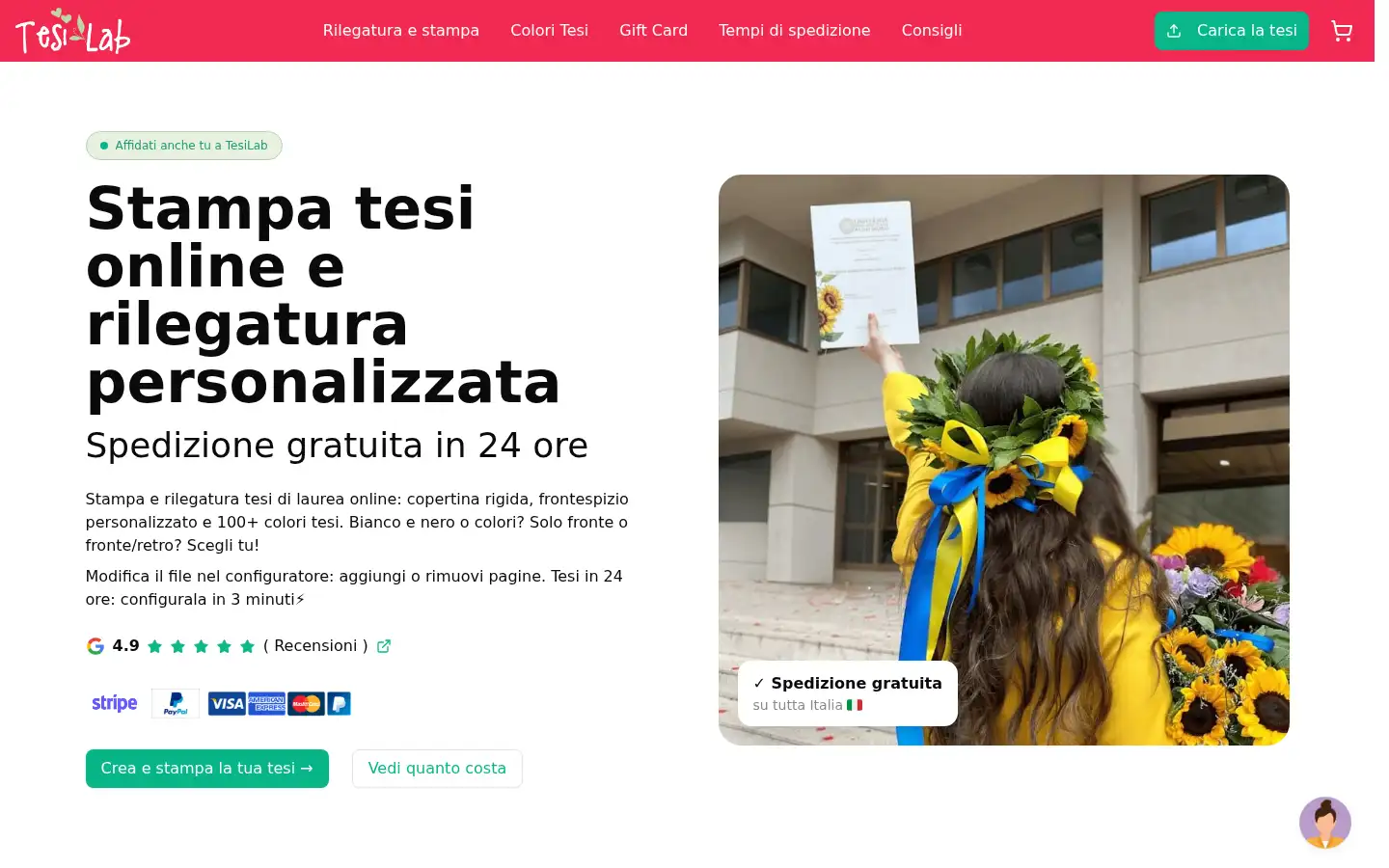 Screenshot of tesilab.it