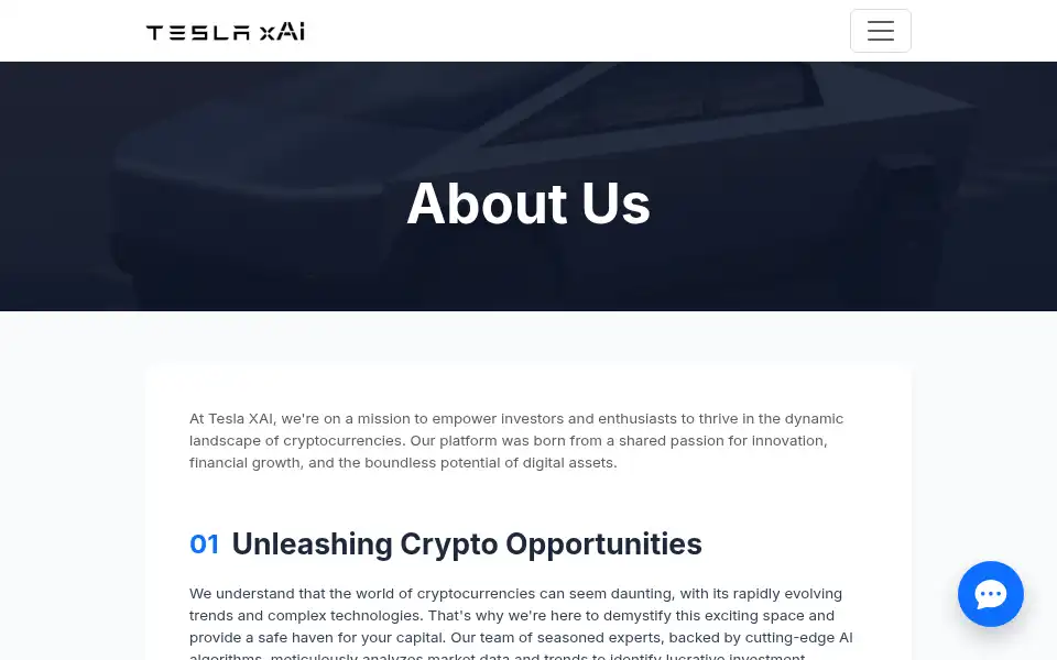Screenshot of tesla-xai.online