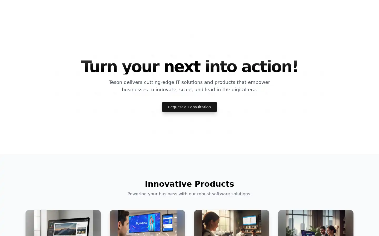 Screenshot of teson.in
