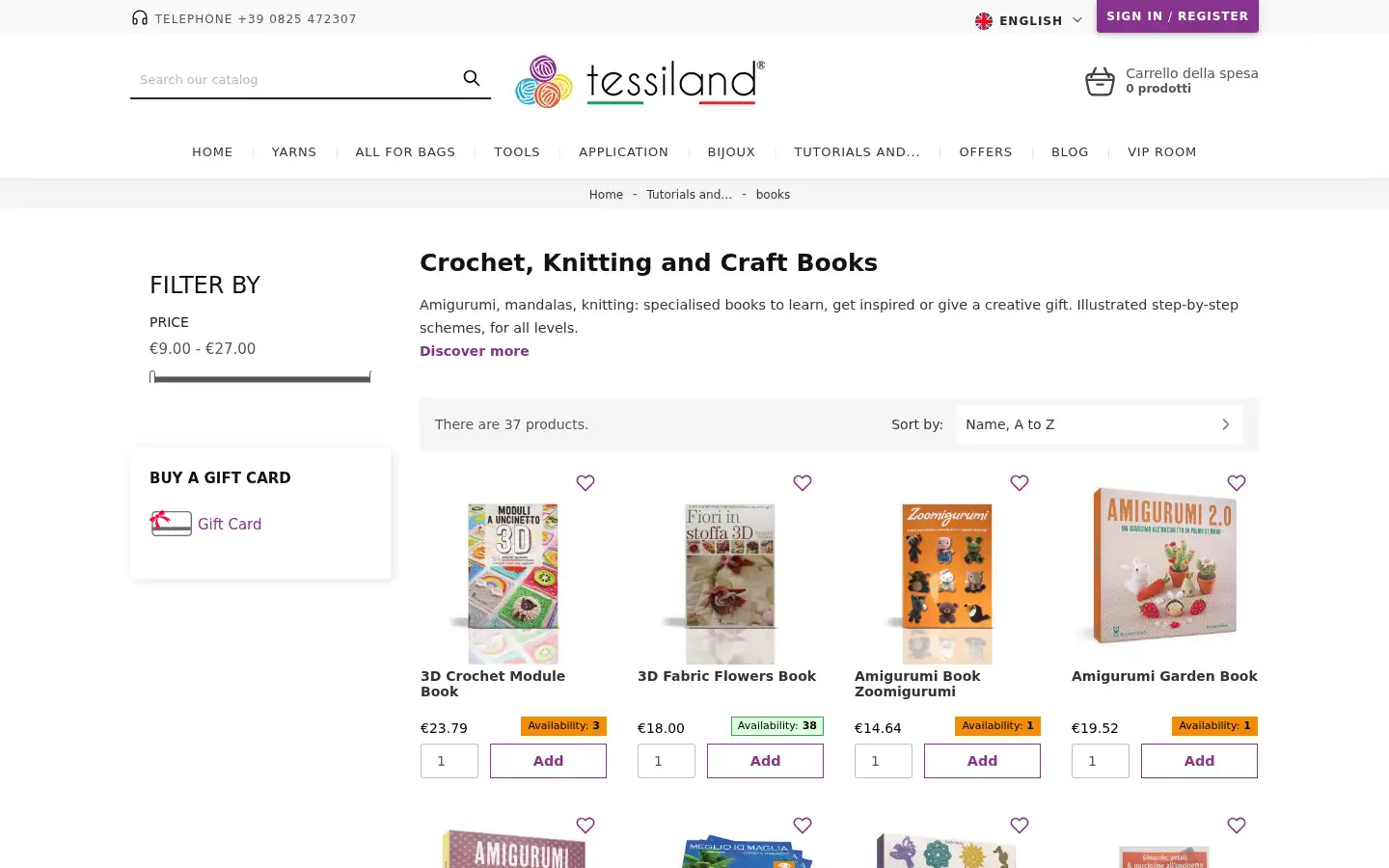 Screenshot of tessiland.com