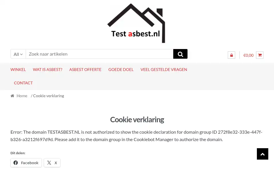 Screenshot of testasbest.nl