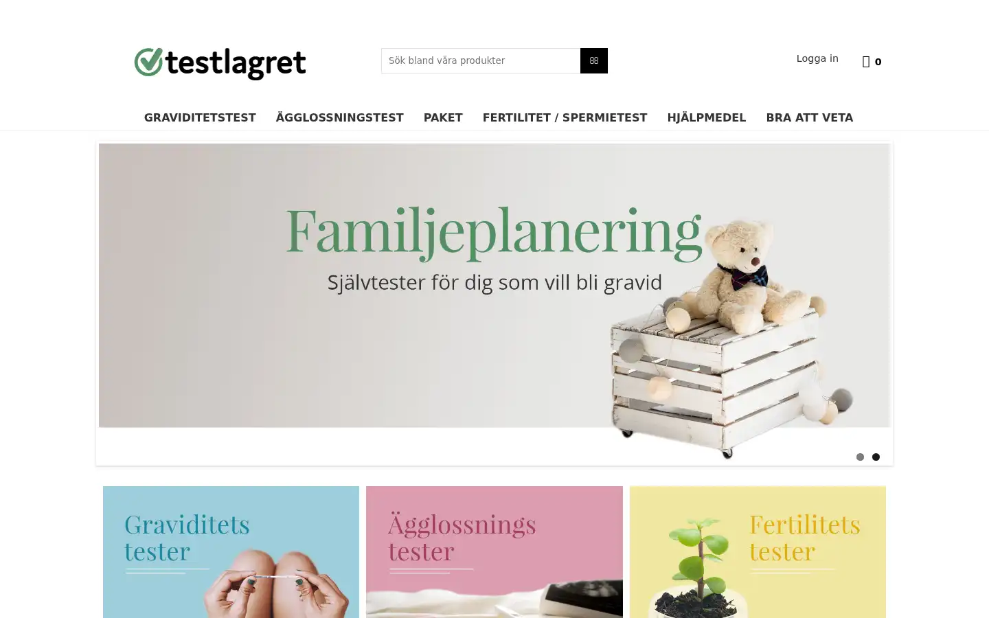 Screenshot of testlagret.se