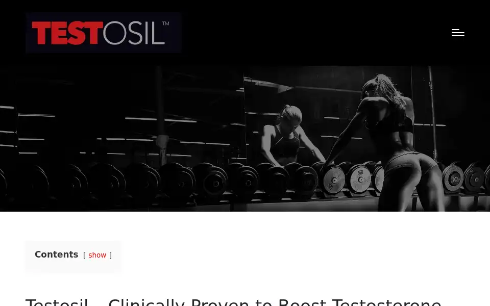 Screenshot of testosilplus.com