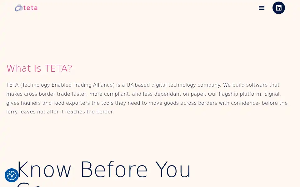 Screenshot of teta.ltd