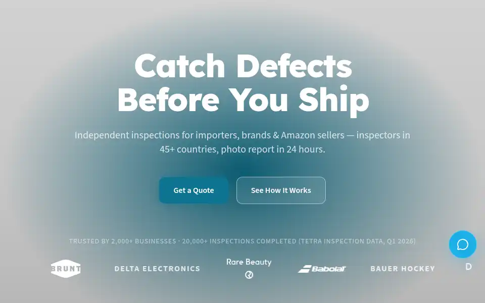 Screenshot of tetrainspection.com