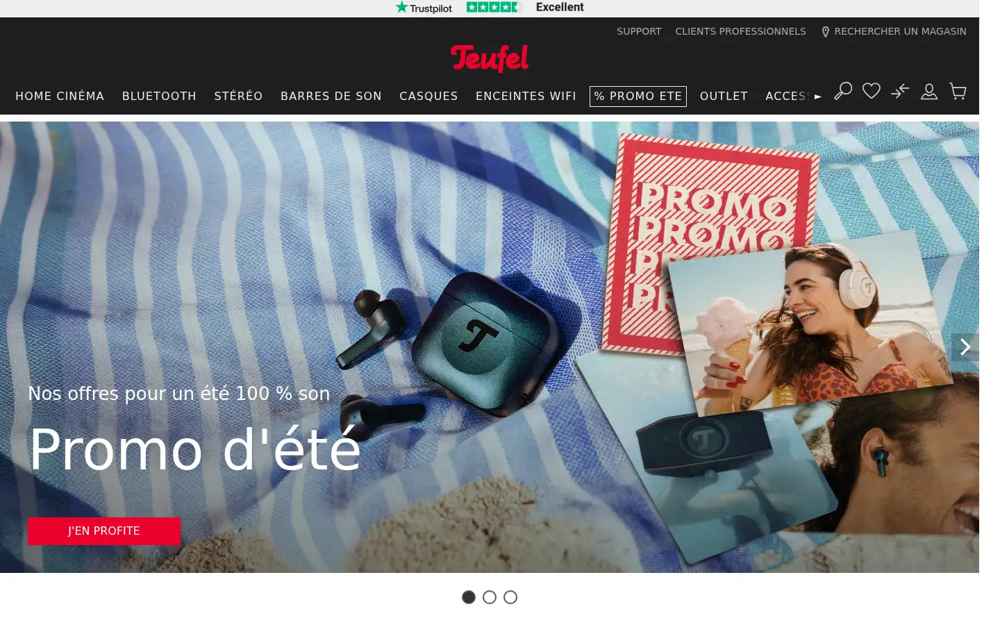Screenshot of teufelaudio.fr