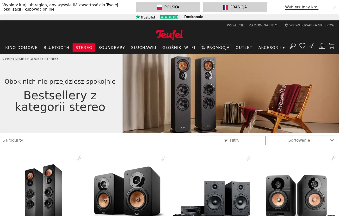 Screenshot of teufelaudio.pl