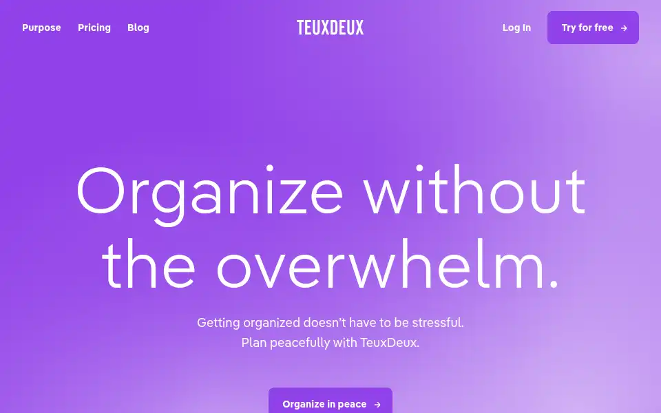 Screenshot of teuxdeux.com