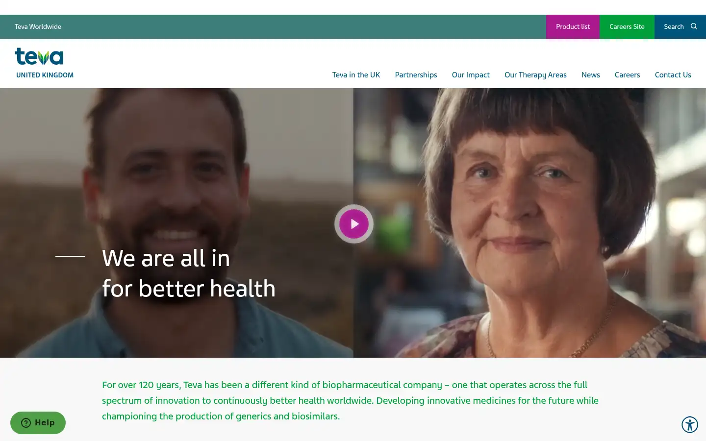 Screenshot of tevauk.com