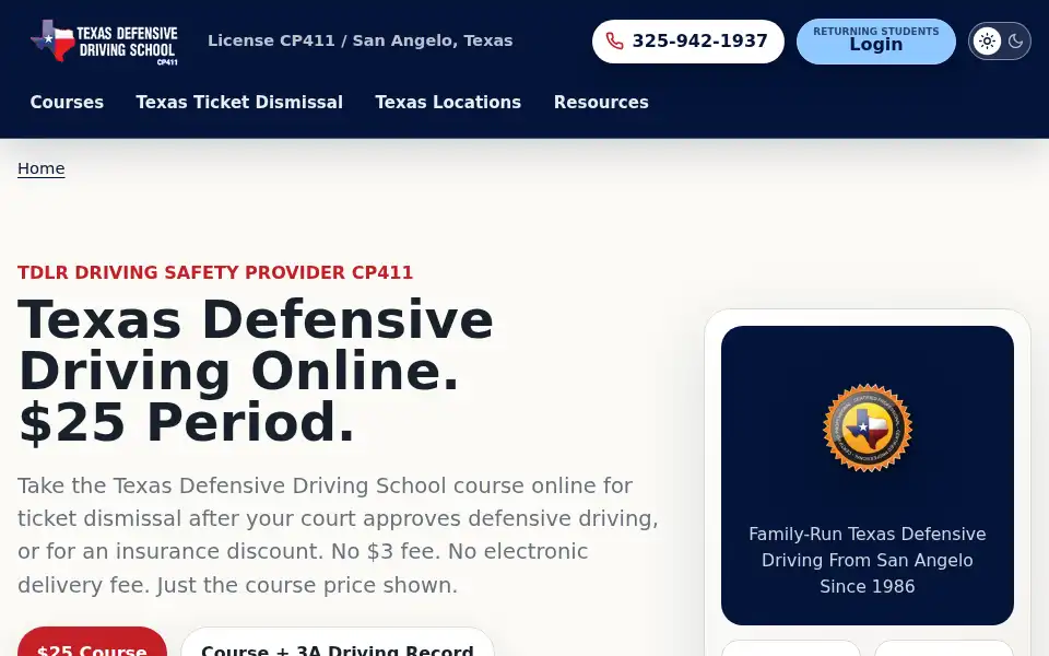 Screenshot of texdds.com