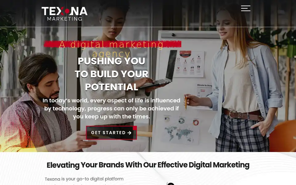 Screenshot of texonamarketing.co