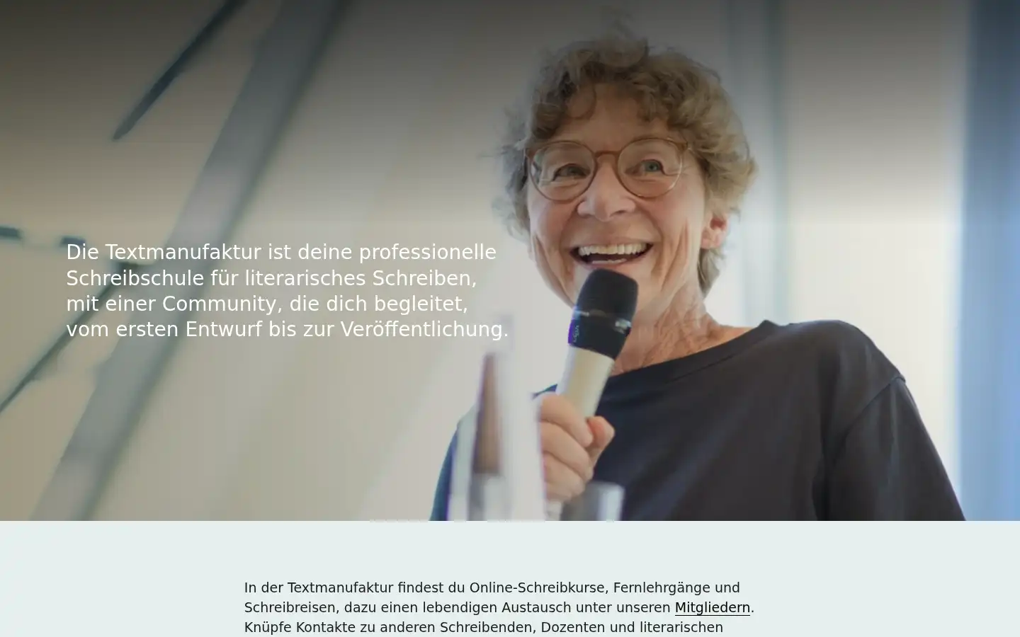 Screenshot of text-manufaktur.de