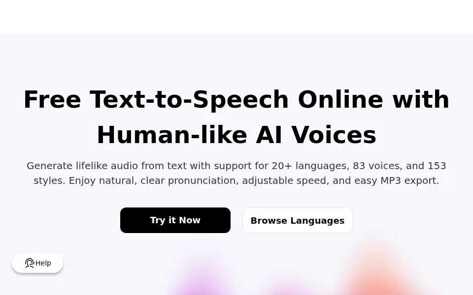 Screenshot of textavoice.com