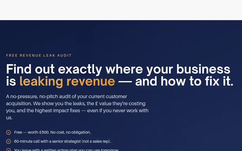 Screenshot of textbadgermarketing.co.uk