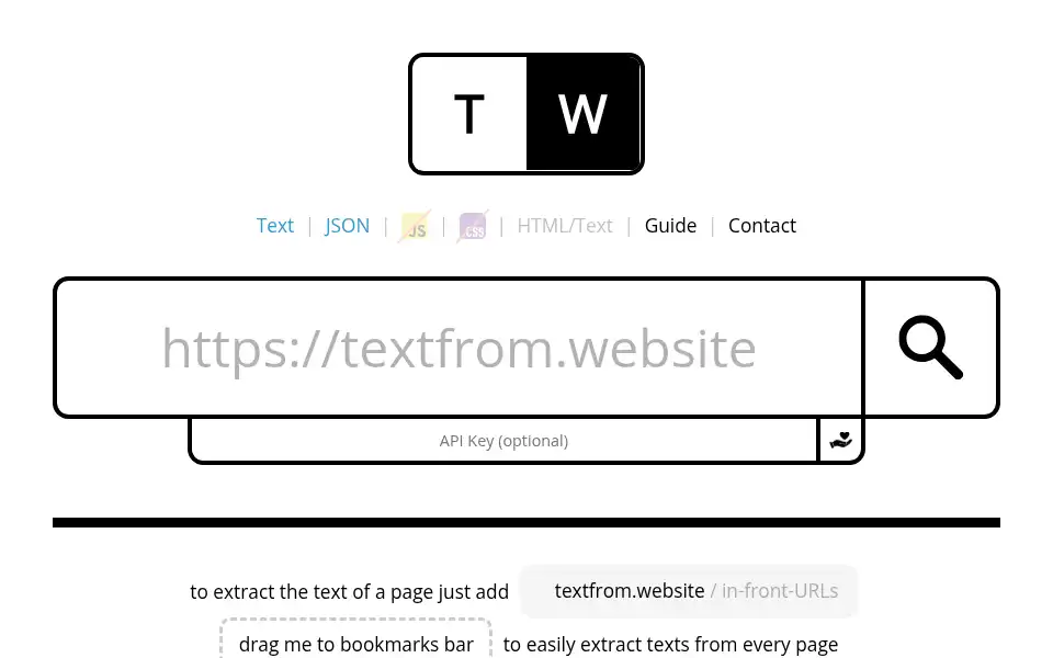 Screenshot of textfrom.website