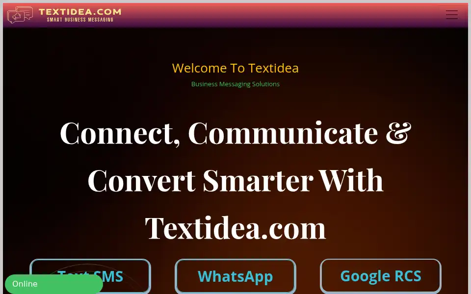Screenshot of textidea.com
