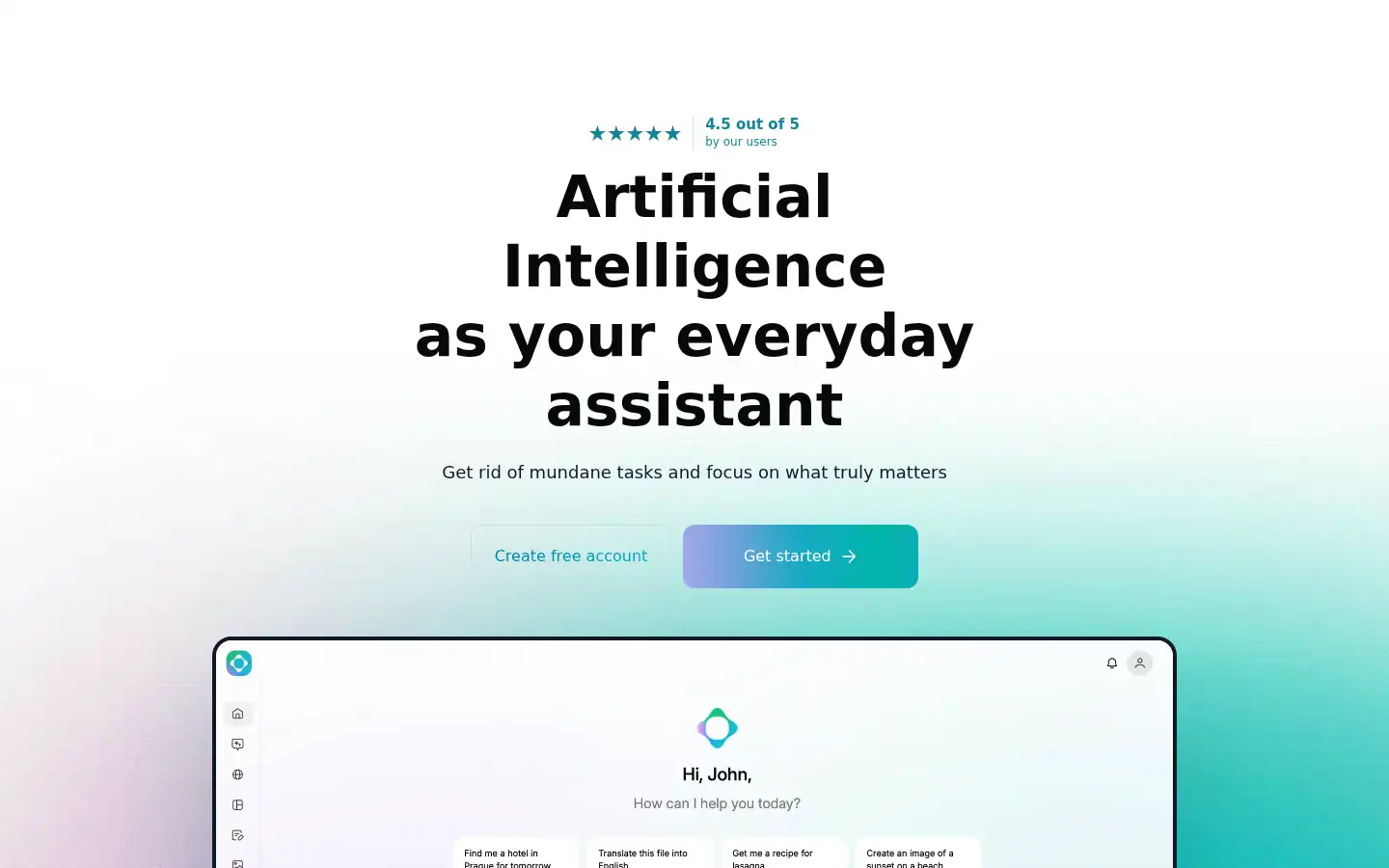 Screenshot of textie.ai