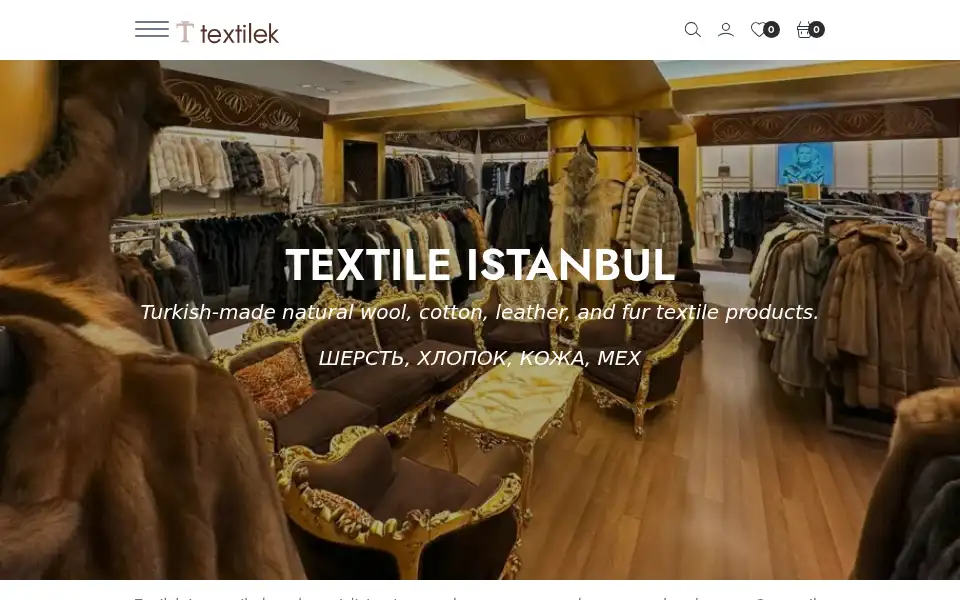 Screenshot of textilek.com