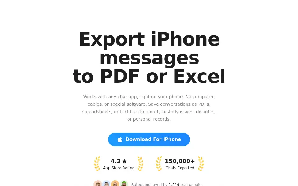 Screenshot of textport.com