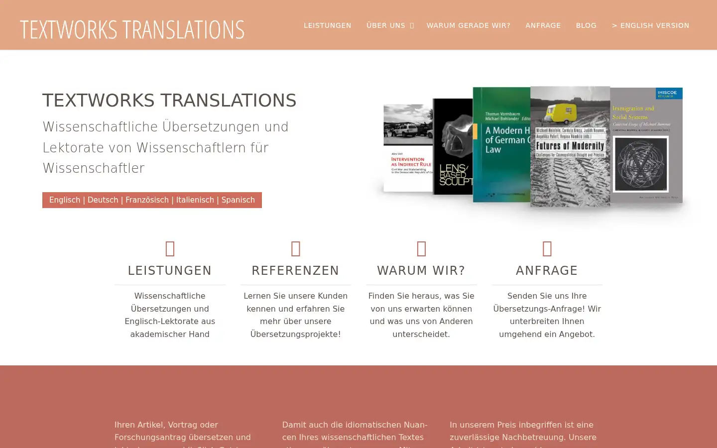 Screenshot of textworks.eu