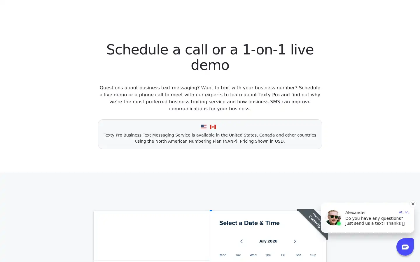 Screenshot of texty.pro