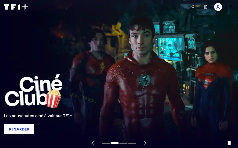 Screenshot of tf1.fr
