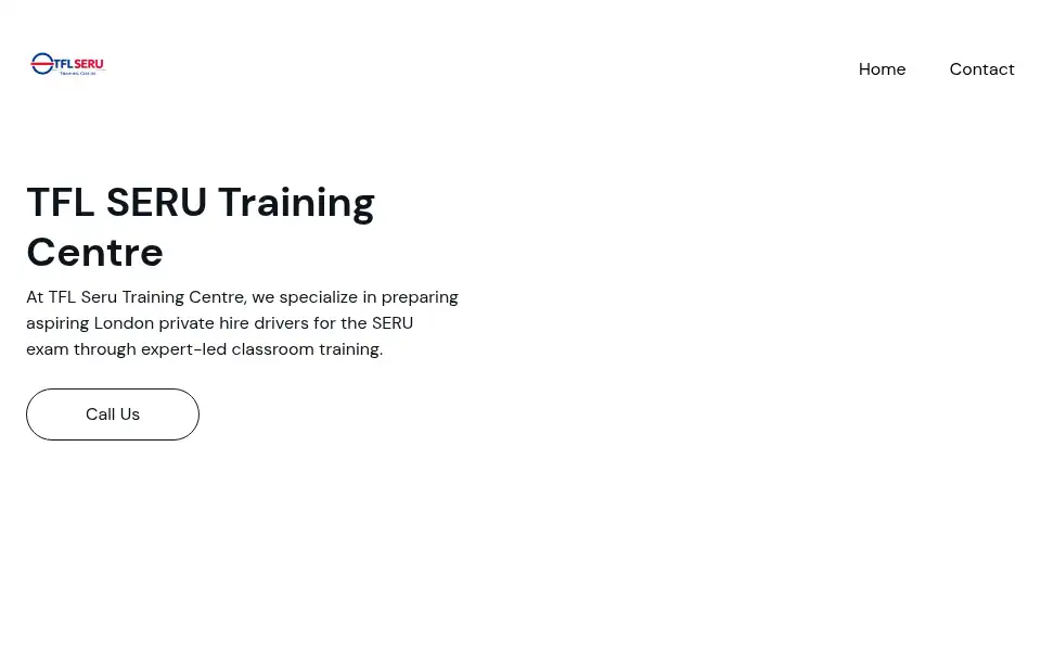 Screenshot of tflserutraining.co.uk