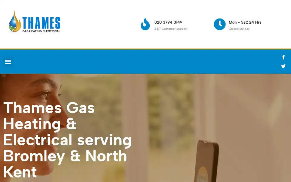 Screenshot of tghe.co.uk