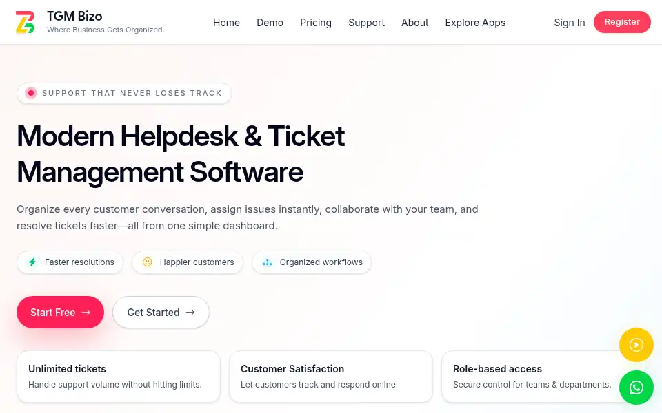 Screenshot of tgmbizo.com