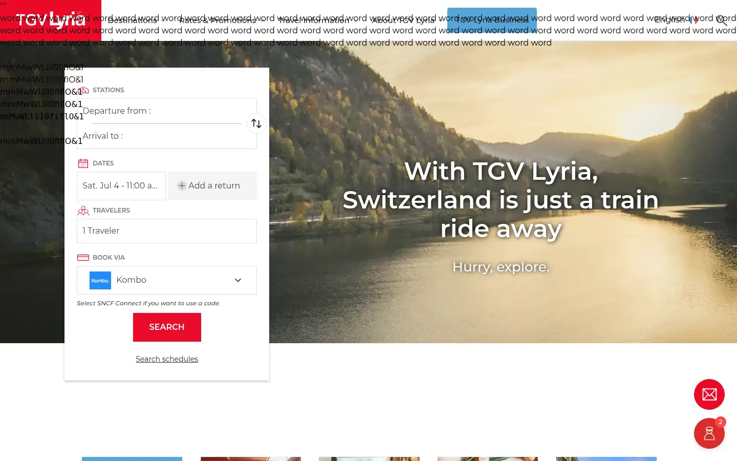Screenshot of tgv-lyria.com