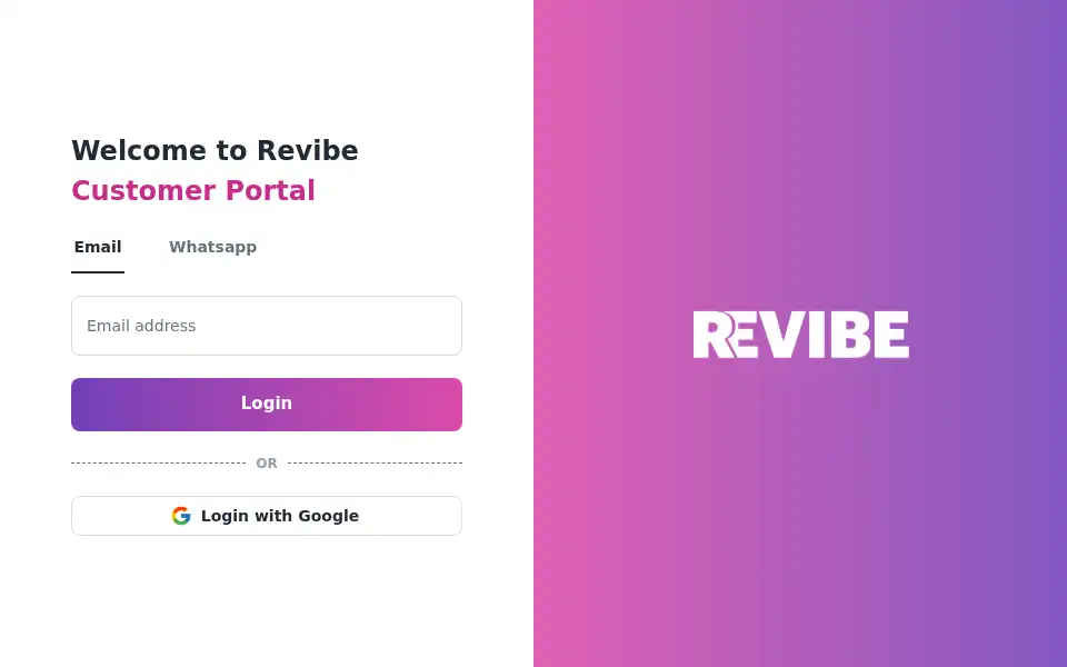 Screenshot of th.revibe.me