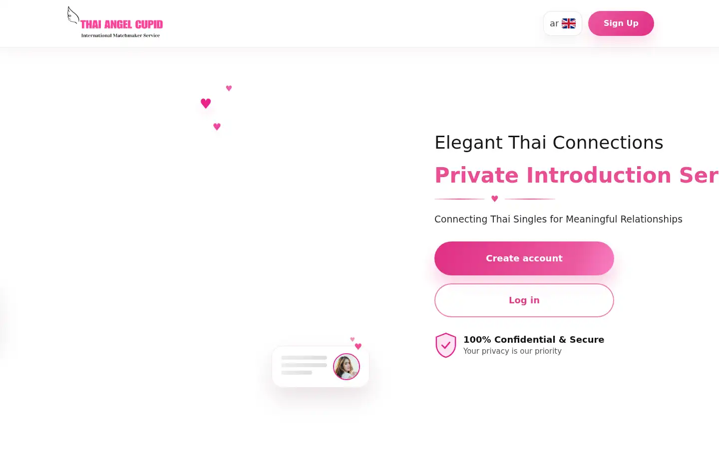 Screenshot of thaiangelcupid.com