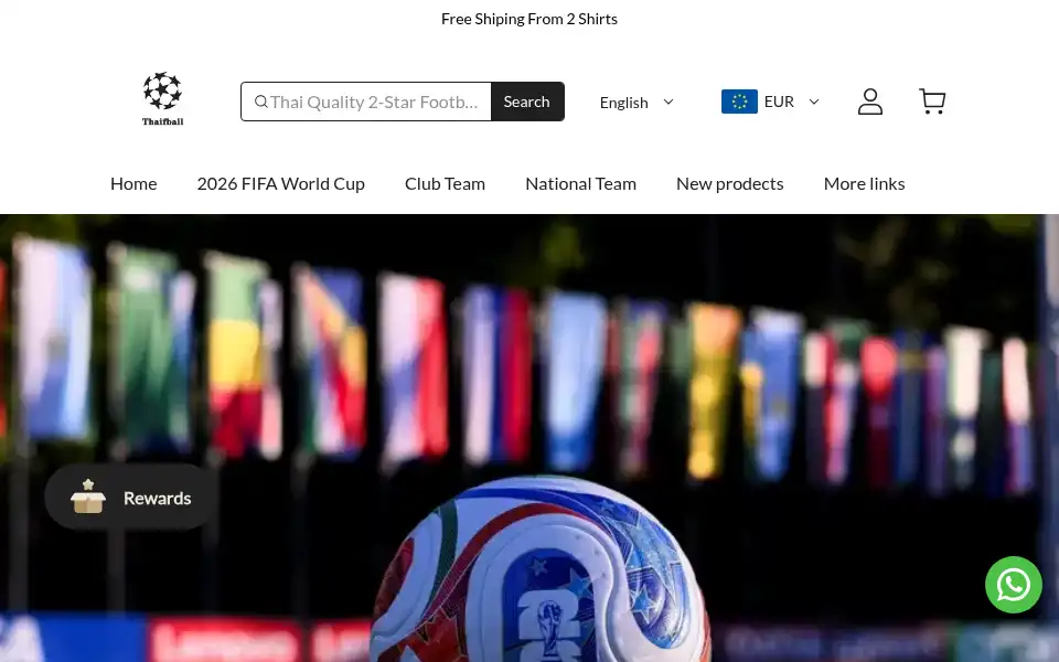 Screenshot of thaifball.com