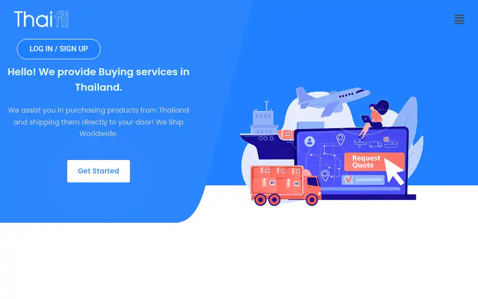 Screenshot of thaifii.com
