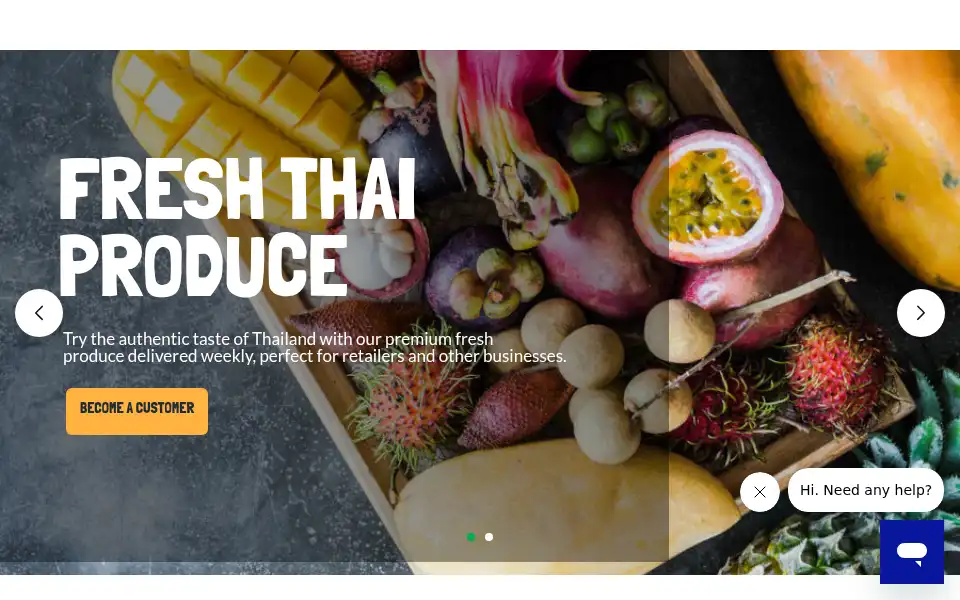 Screenshot of thaifreshdirect.co.uk
