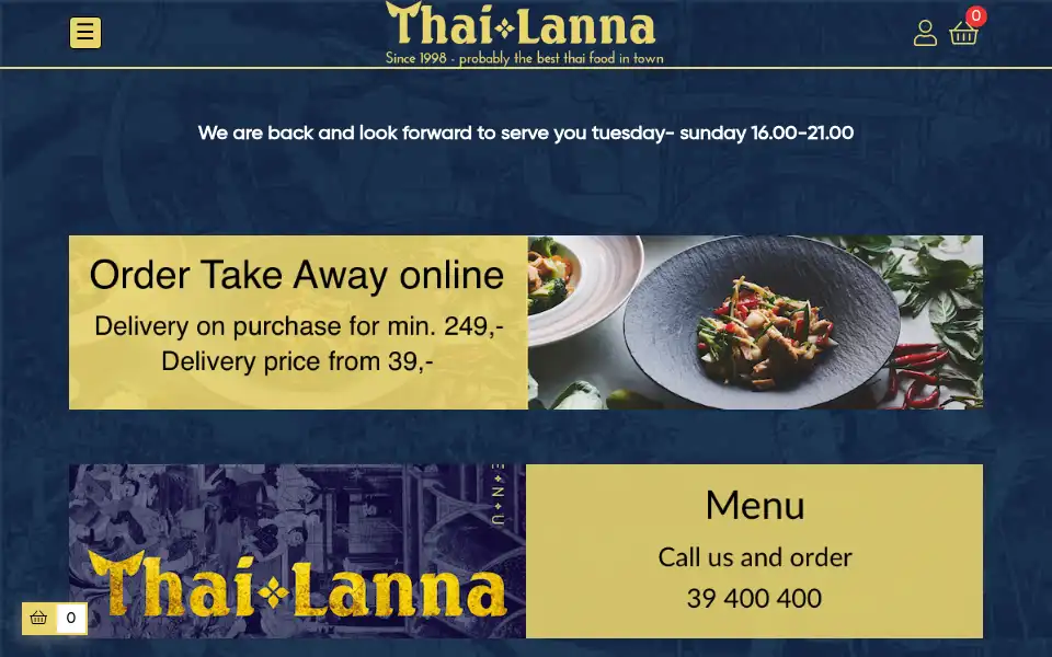 Screenshot of thailanna.dk