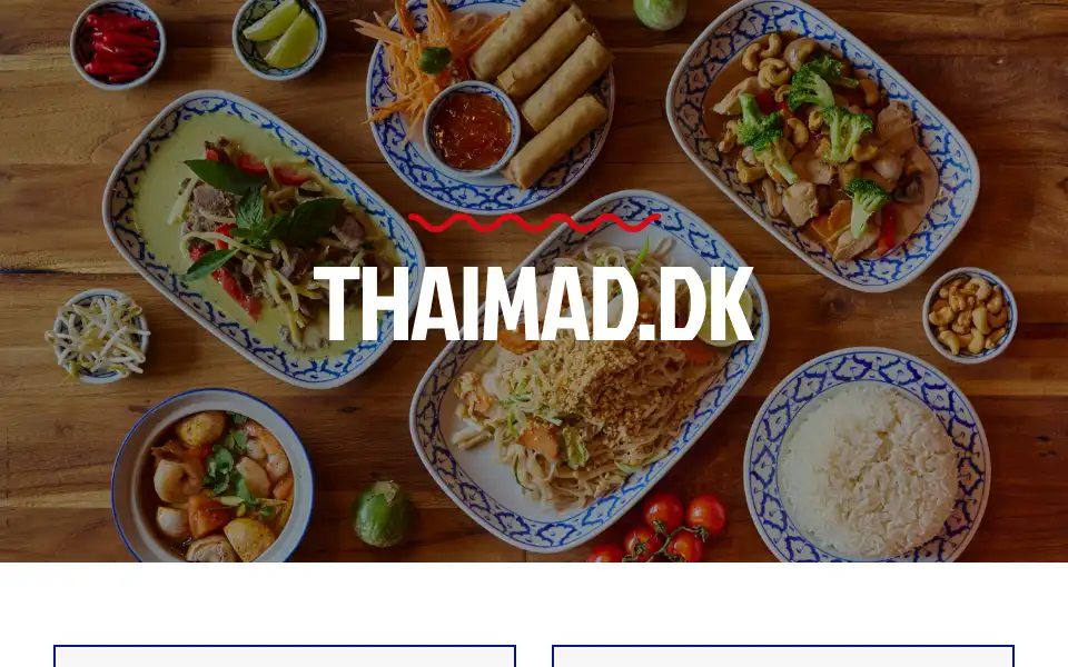 Screenshot of thaimad.dk