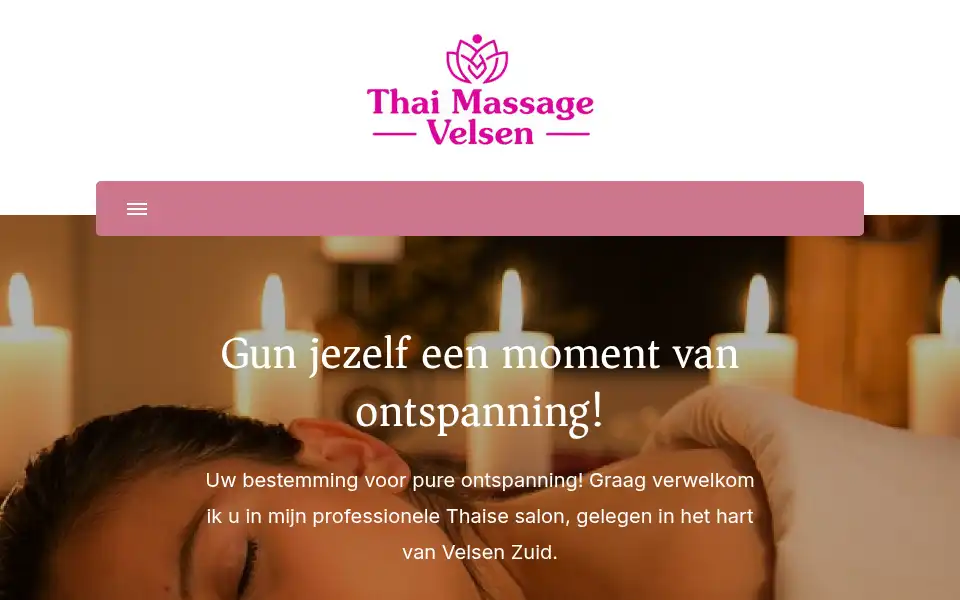 Screenshot of thaimassagevelsen.nl