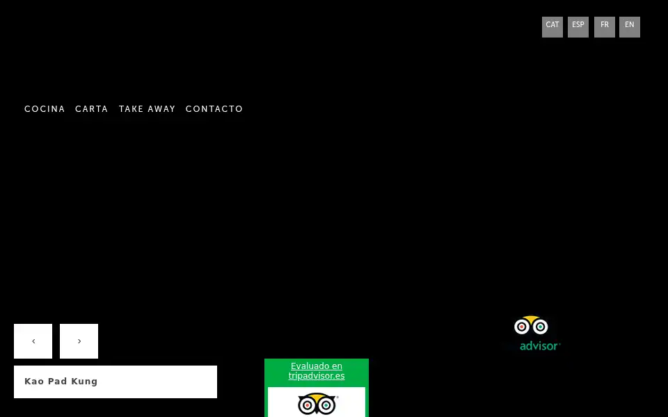 Screenshot of thaiorchidcambrils.com