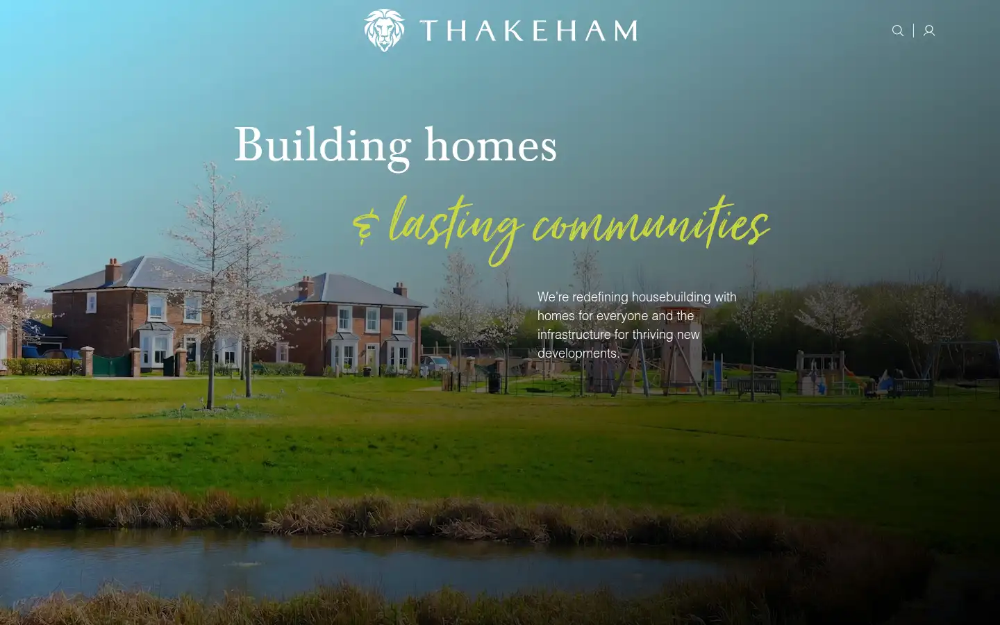 Screenshot of thakeham.com