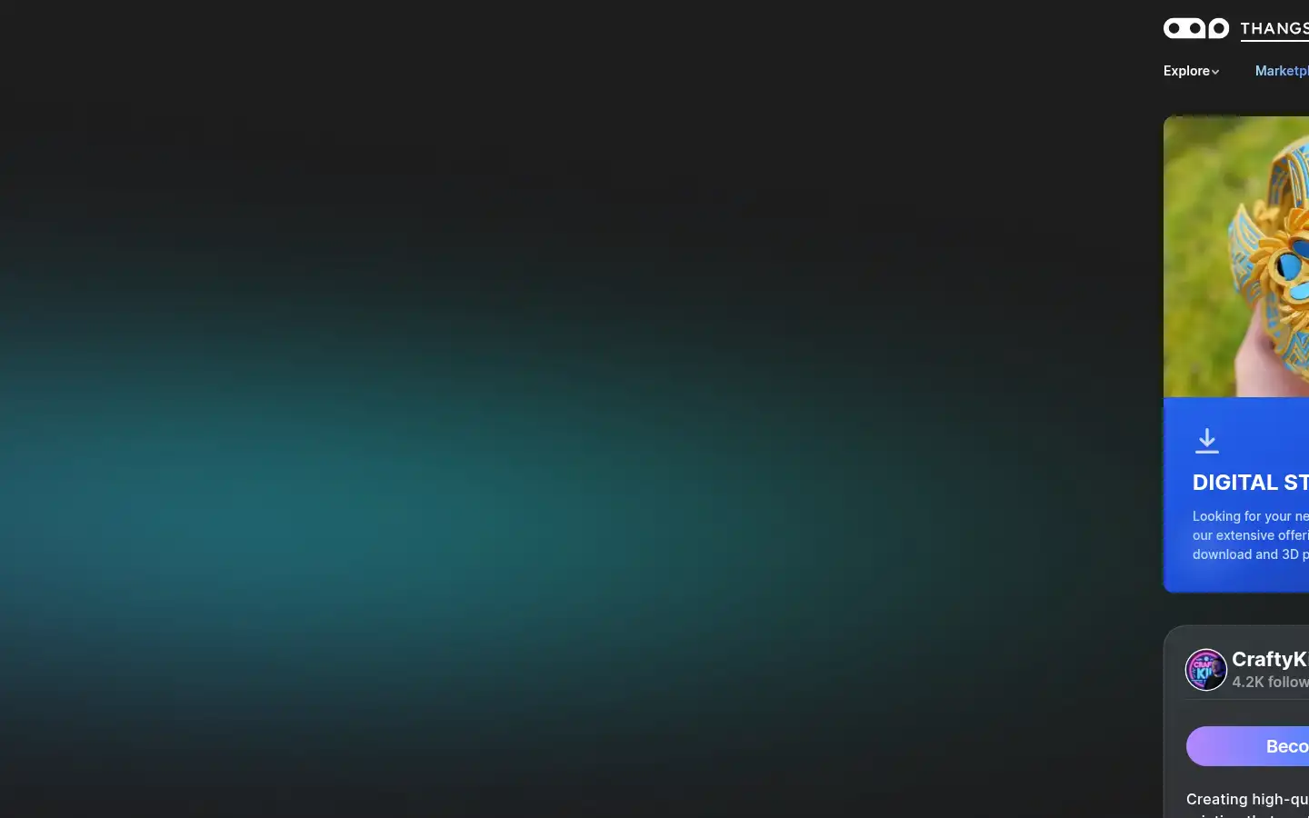 Screenshot of thangs.com